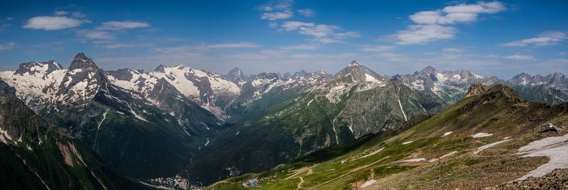 панорама, домбай Домбай фото превью