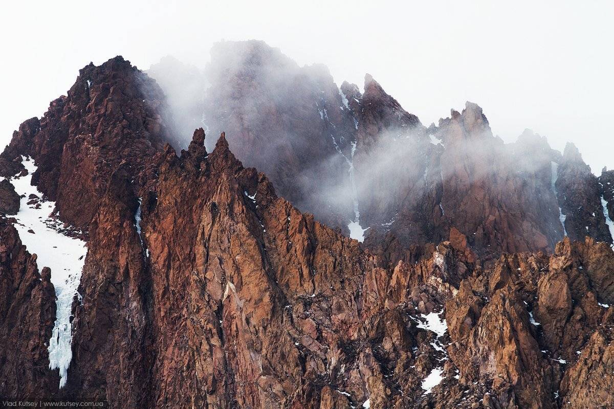 Kazbek, mountain, kavkaz, clouds, expedition , Владимир Куцый