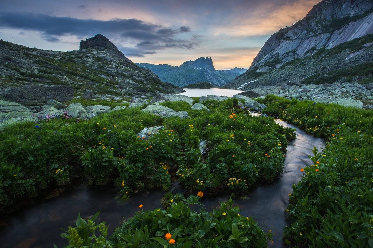 ергаки, озеро, рассвет, саяны, Марина Маликова