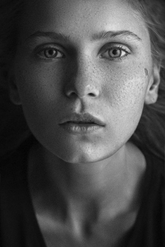 Eartus, Девушка, Портрет, Федотов, Чб *** фото превью