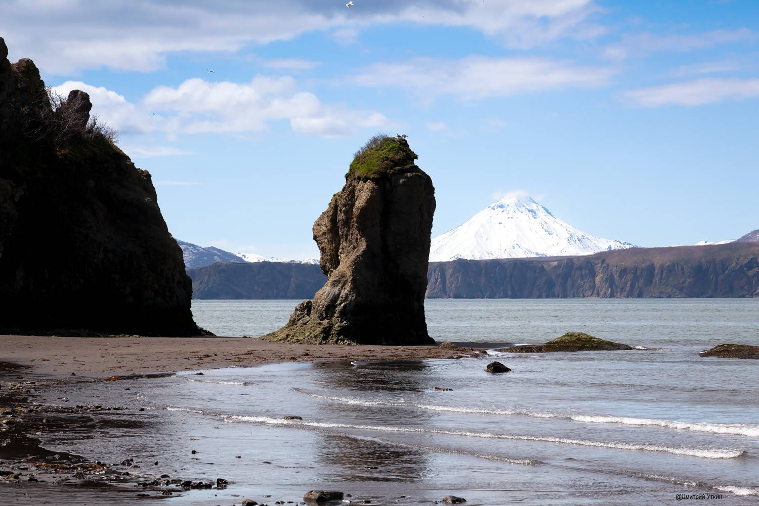 кекур, камень, пляж, камчатка, литораль, вулкан, вулкан вилючинский, Дмитрий Уткин