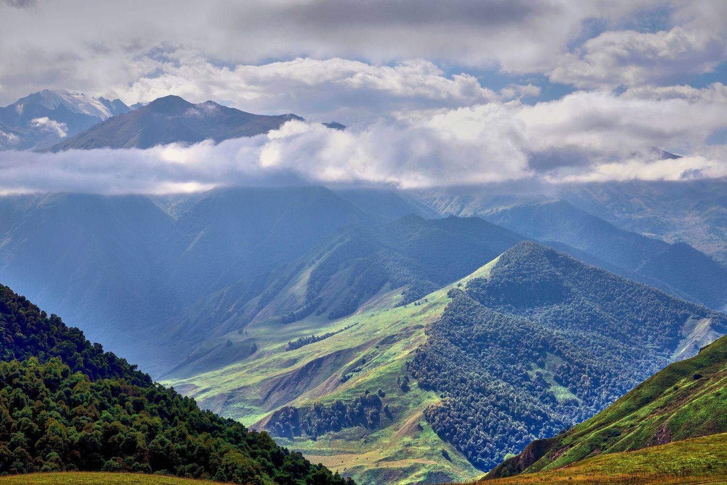 кабардино-балкария, перевал актопрак, небо, тучи, горы,, Байдуков Александр