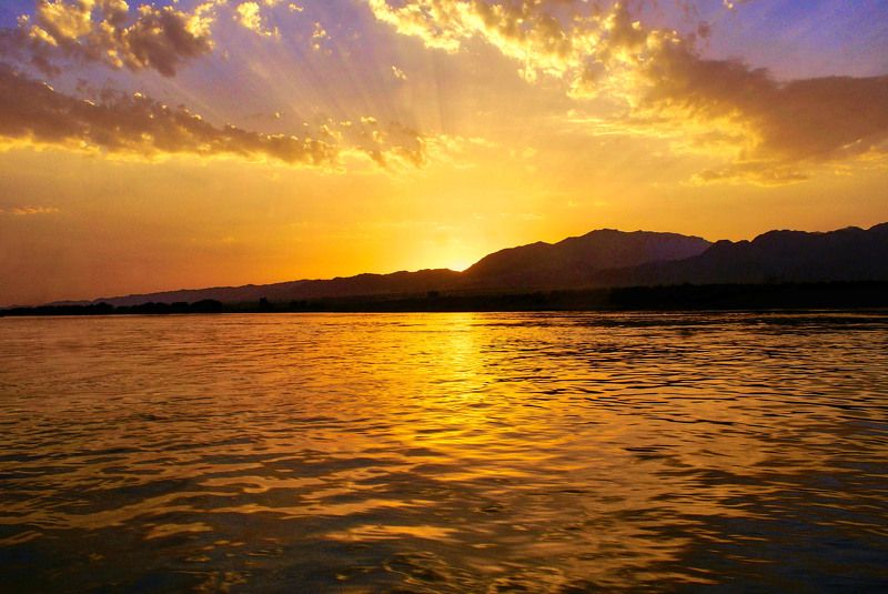 Худжандские (Ходжендские) золотые закаты… Сыр-Дарья. Худжанд. Таджикистан фото превью