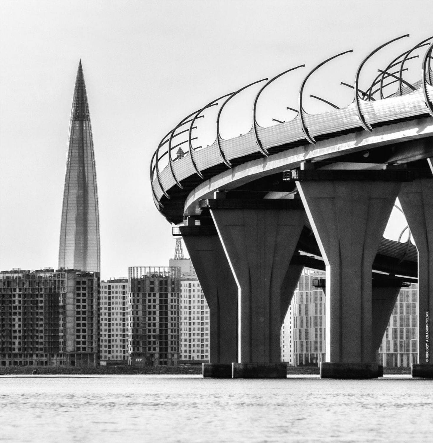 #archicture, #geometry, #monochrome, #bridge, Григорий Армашов-Тельник