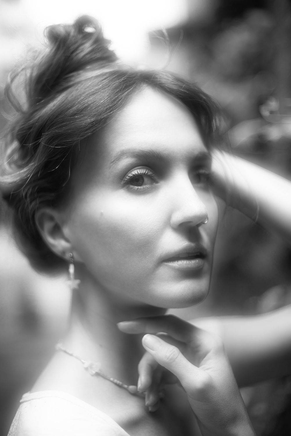 портрет, портретная фотография, женский портрет, естественный свет, фотосессия, чб, девушка, естественность, Кармаков Матвей