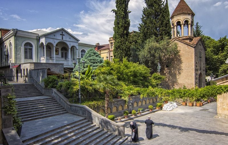 грузия,тбилиси,архитектура,путешествие. Прогулка по старым улочкам Тбилиси. фото превью