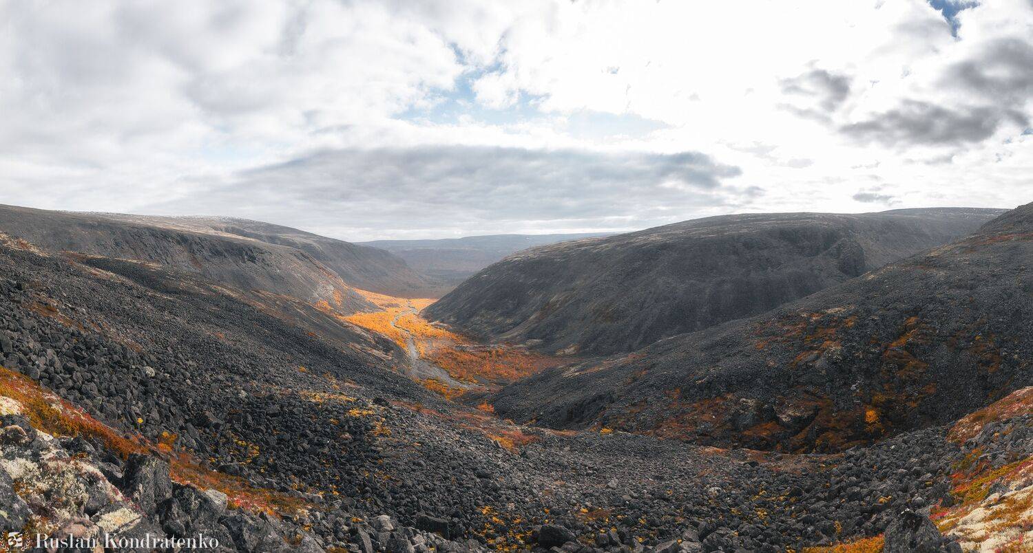 ловозерские тундры, сейдозеро, кольский полуостров, эльморайок, перевал, перевал эльморайок, горы, долина, осень, Кондратенко Руслан