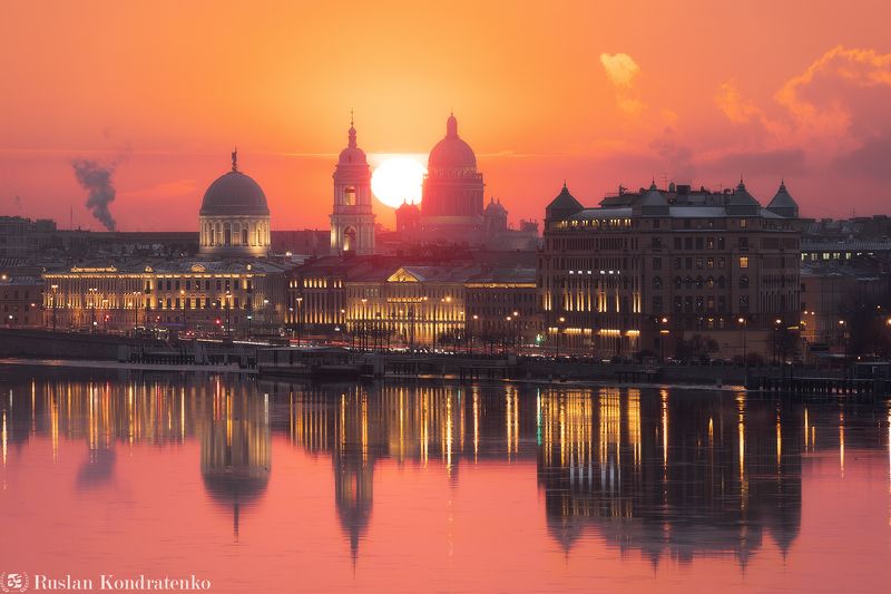 Рассвет с моста Бетанкура фото превью