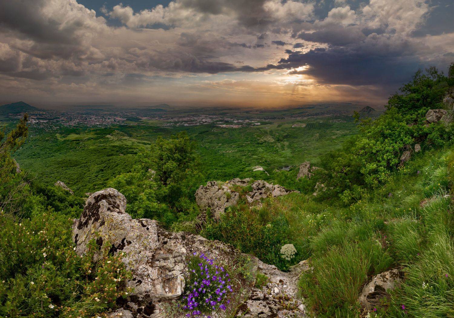 кмв,пейзаж,пятигорск, панорама,лето,бештау, Елена Брежицкая
