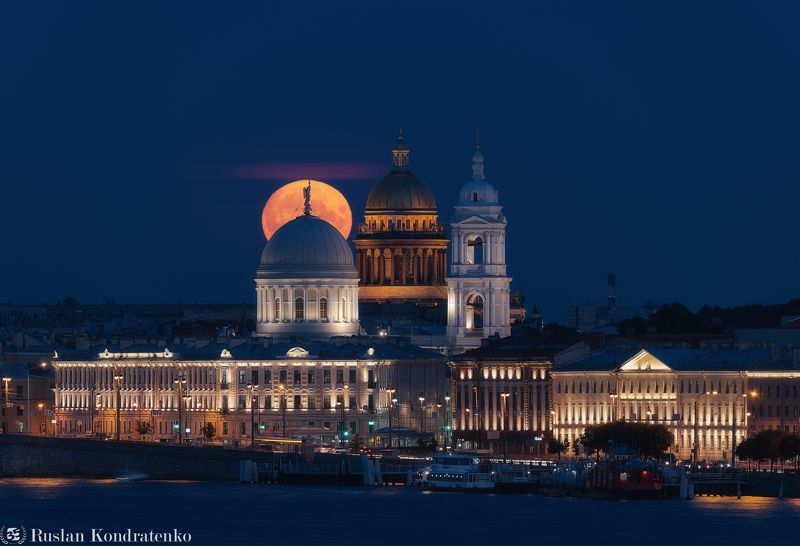 Восход Луны с моста Бетанкура фото превью