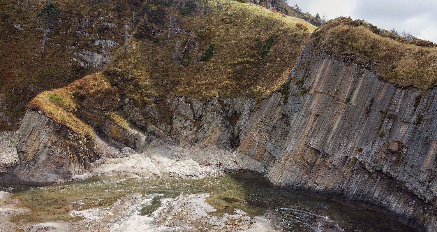 Россия, природа,пейзаж,Мыс Столбчатый, Кунашир, Курилы,, Лариса Дука