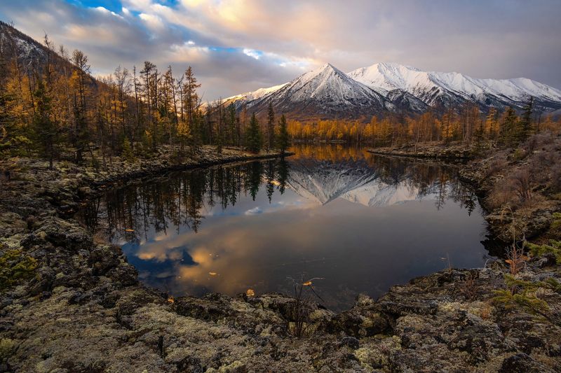 саяны, бурятия, окинский район, осень, жомболок, олон-нур Почти Камчатка в Бурятии фото превью