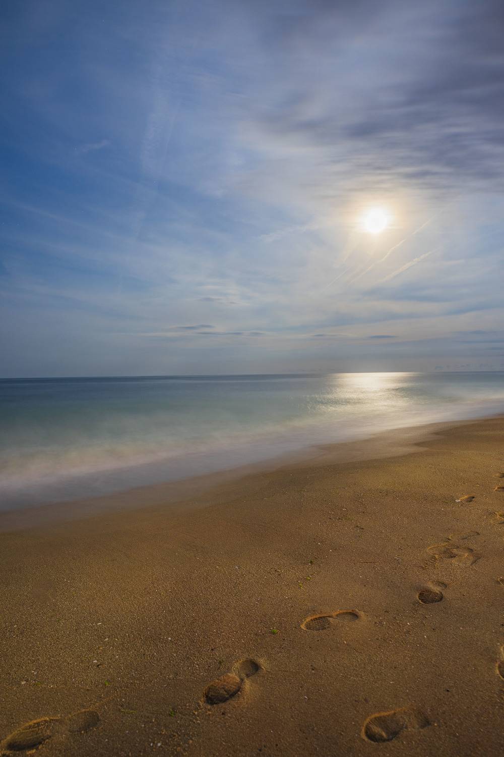 moon landscapes nature sea , viktor demidov