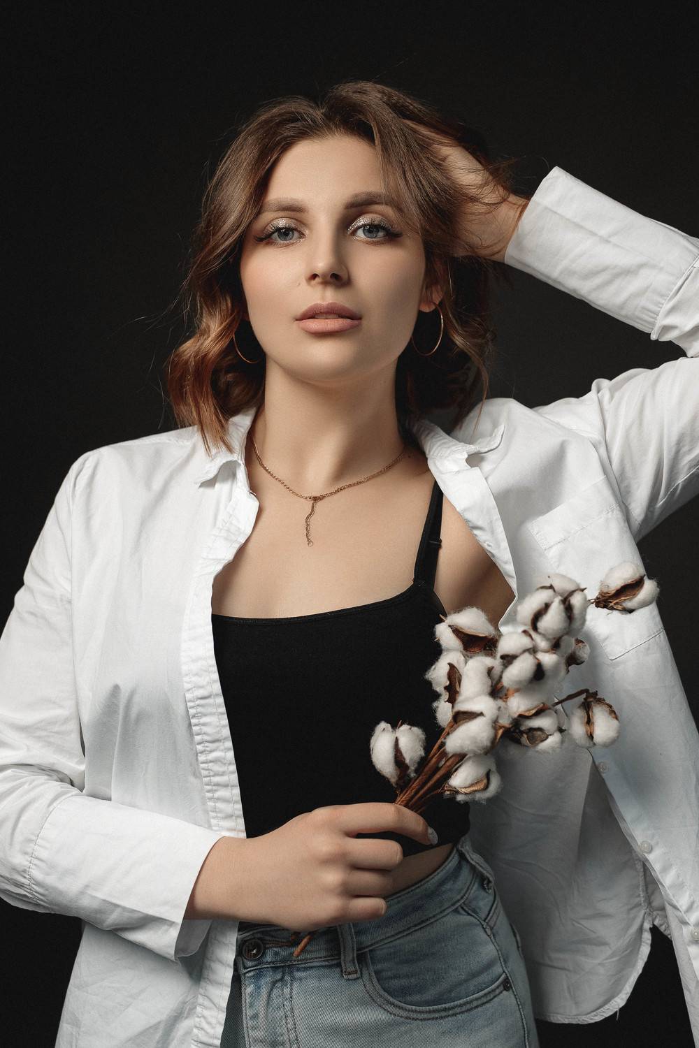 девушка, модель, портрет, фотосессия, студия, гламур, girl, model, modeling, young, portrait, творческий портрет, женский портрет, woman, young woman, glamour, постановка, постановочная фотография, fashion, Владимир Васильев