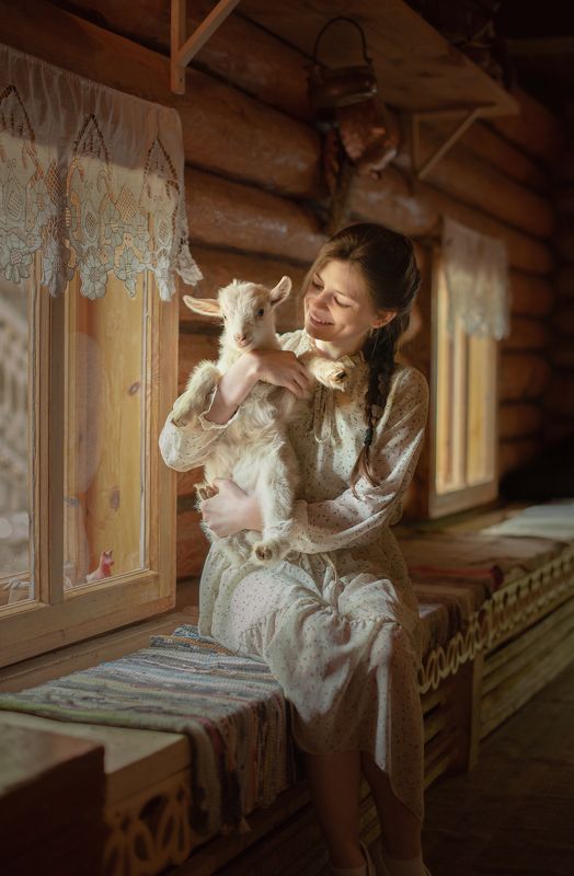 девушка, красавица, русская, деревня Ангелина фото превью