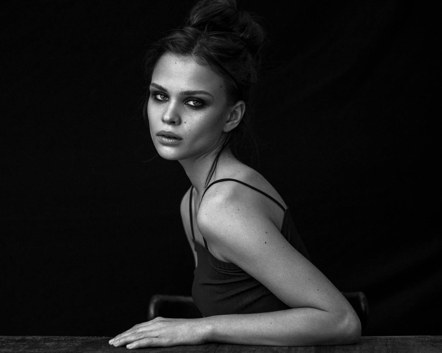 portrait, art, bnw, girl, woman, beautiful, canon, tamron, 70-200mm, Ковалев Иван