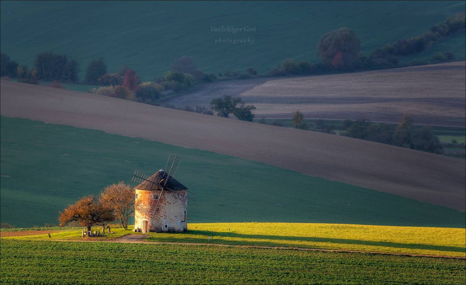 южная моравия,пейзаж, ветряк линии,south moravian,windmill,lines,свет,czech,осень,чехия,landscapes,мельница,field, Гори Василий