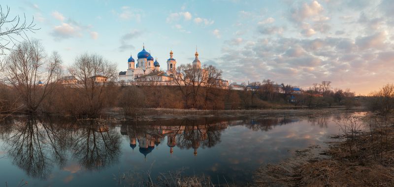 весна разлив половодье река клязьма закат солнце россия Про весну. фото превью