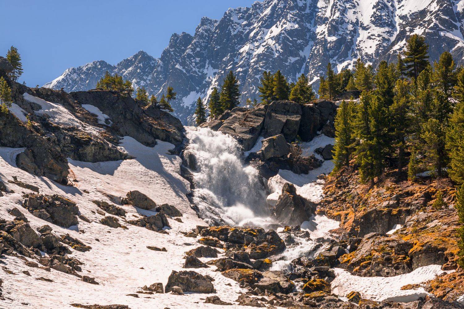 россия, горный алтай,водопад, Андрей Поляков