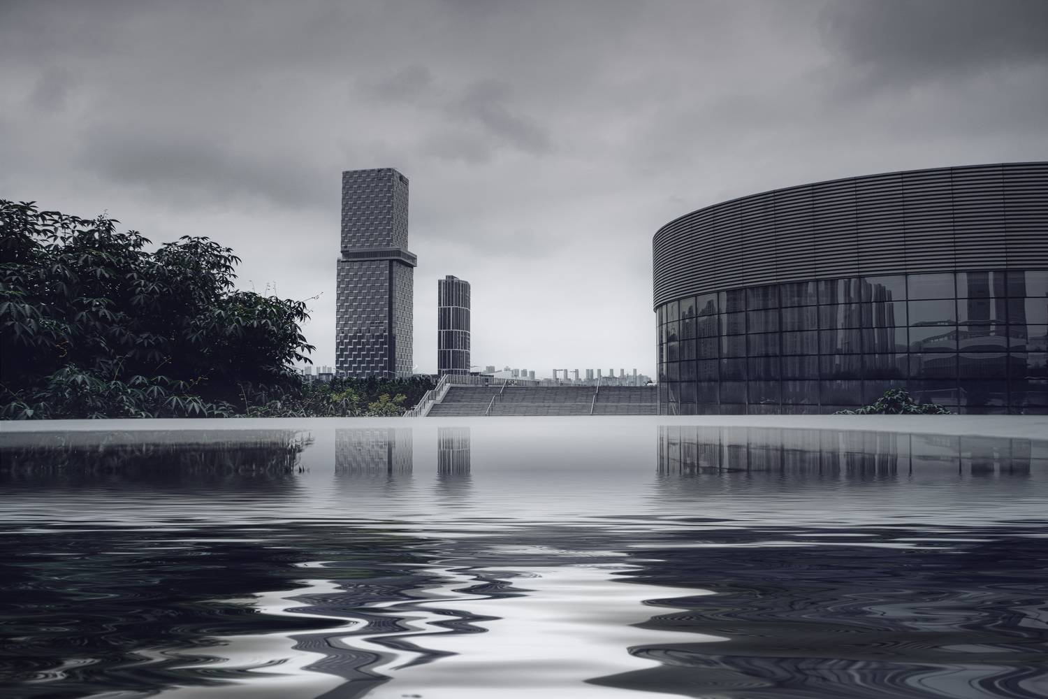 新奥体中心, 吴 微雨墨烟鸿