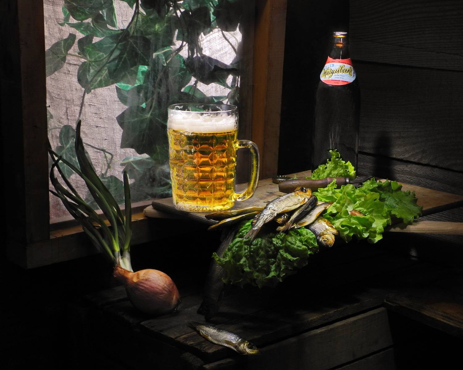 история, еда, пиво, салака, рыба, укроп, лук,, Сергей Фунтовой