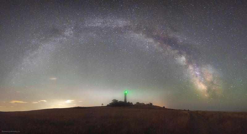 крым, астро, пейзаж, астропейзаж, маяк, ночь, млечный путь, галактика, выдержка, длинная выдержка Ориентир фото превью