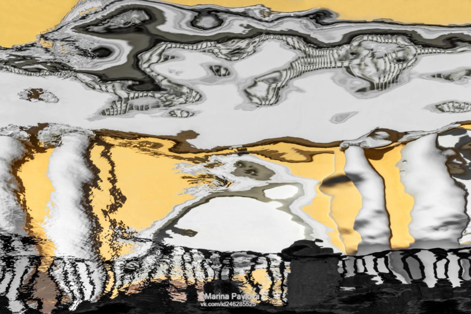 абстракция, акваабстракция, акваграфика, отражение на воде, парейдолия, петербургские акварели, канал грибоедова, санкт-петербург, Павлова Марина