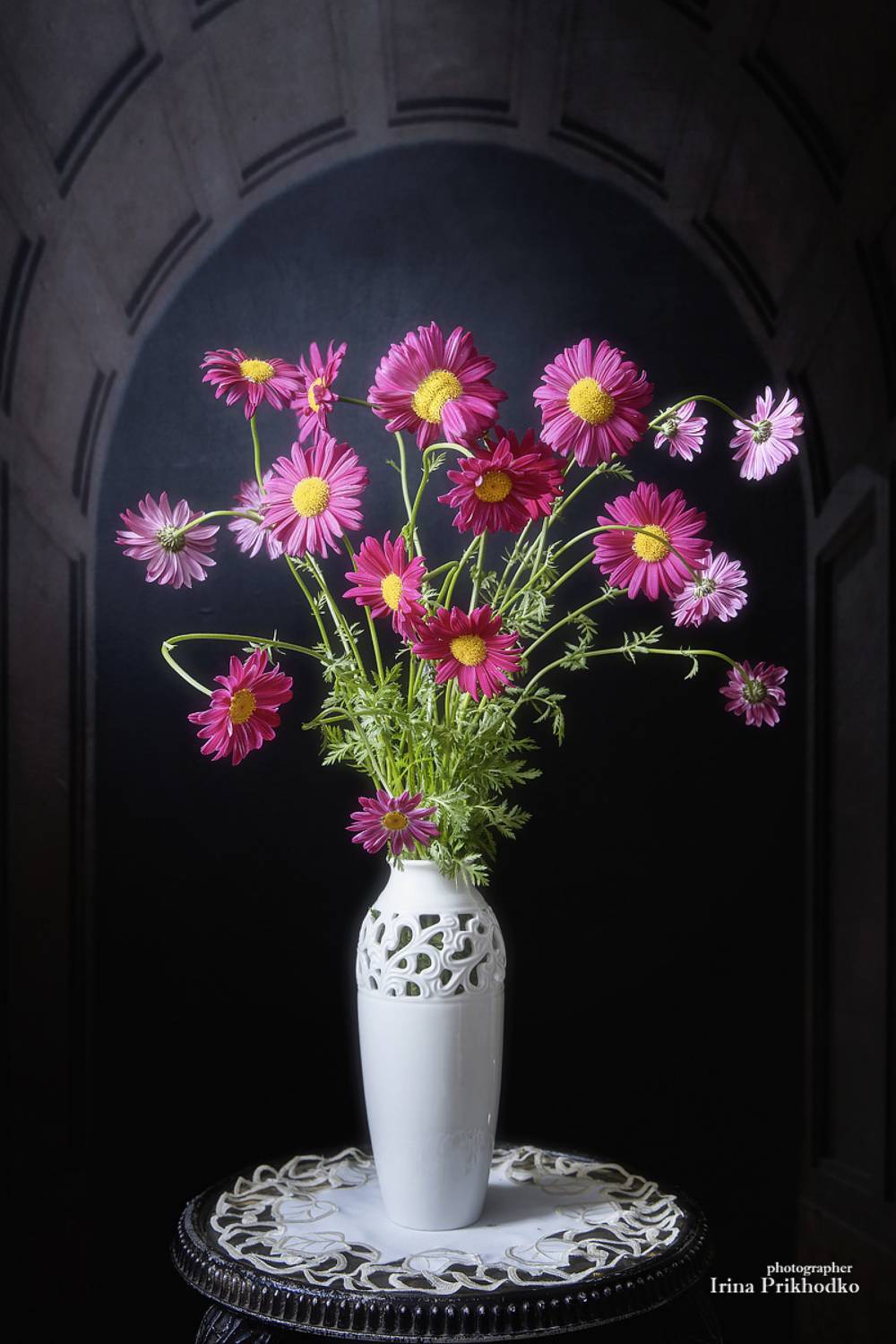 натюрморт, цветы, букеты, пиретрум, Приходько Ирина