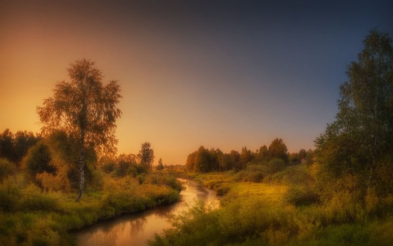 пейзаж Вечер фото превью