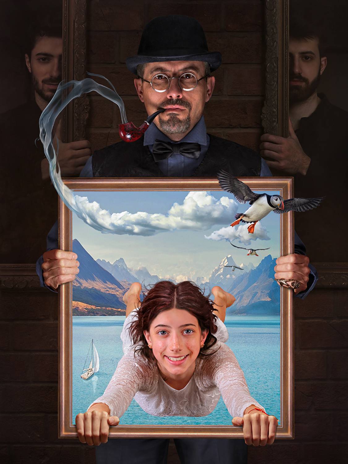 семья портрет сюрреализм, Alexander Sviridov