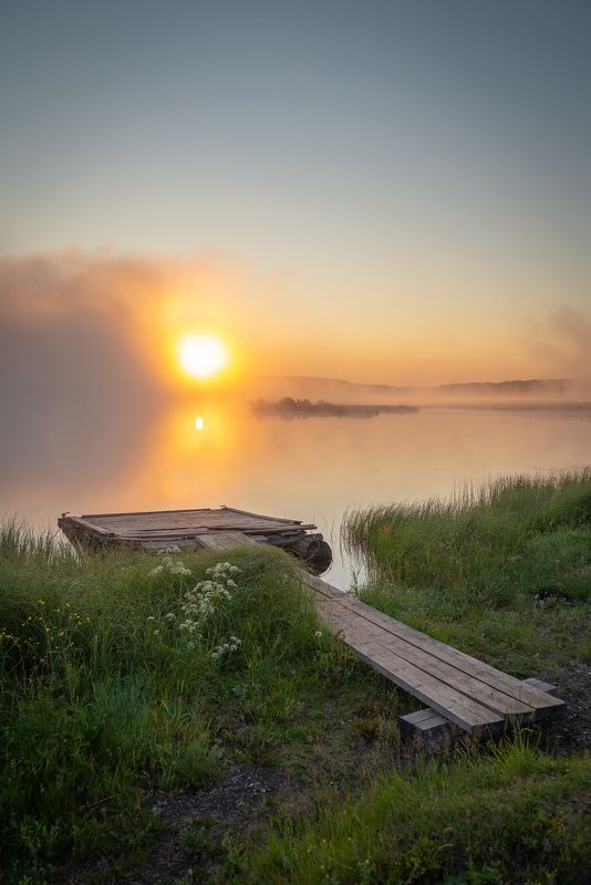 Светлая красота рассвета. фото превью