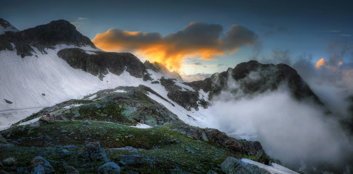 панорама горы Архыз Минги-Кель-Баши Карачаево-Черкесия, Александр Бархатов