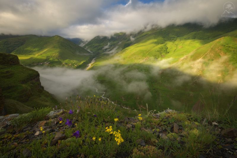 северная осетия, горы, тур по осетии, фототур по осетии, дигория Утро в облаках фото превью