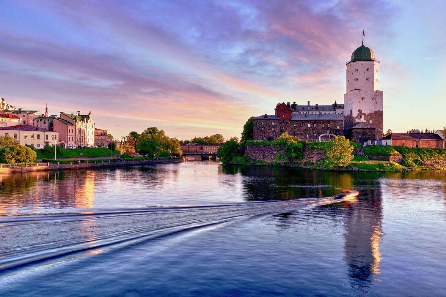 выборг, закат, замок, выборгский залив, ленинградская область,, Байдуков Александр