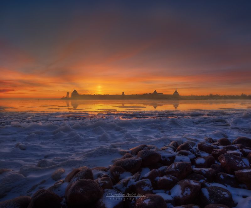 Зимнее утро у крепости... фото превью