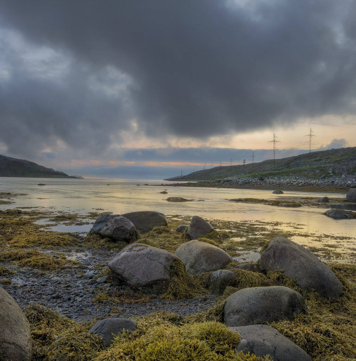 Кольский полуостров, губя ярнышная, Дальние зеленцы, Баренцево море, рассвет , Васильев Алексей