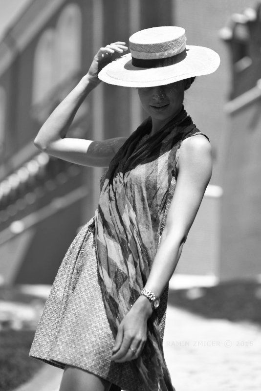 портрет, лето, мода, девушка, кремль, канотье * * * фото превью