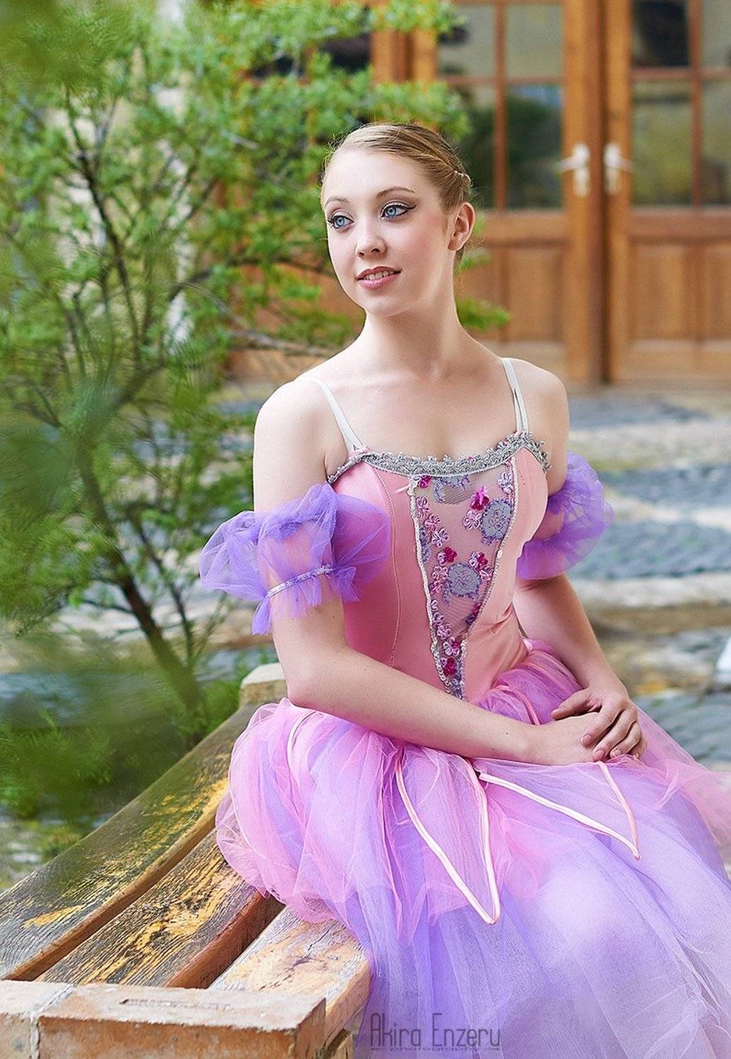Ballerina, Bench, Portrait, Tree, Enzeru Akira