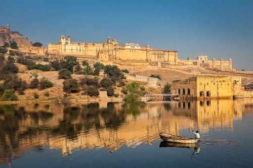 Утро у форта Амбер, Раджастан, Индия