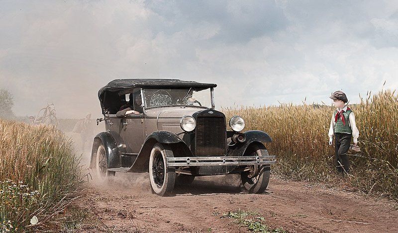 газ а, дорога, лето, пионер, поле Газ А фото превью