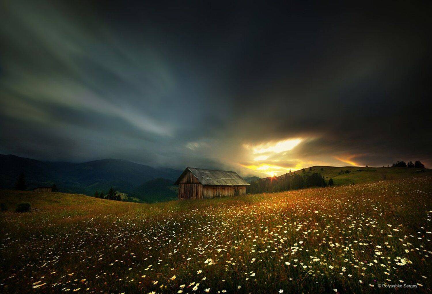 Горы, Дземброня, Закат, Карпаты, Полюшко Сергей