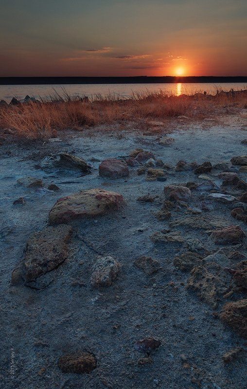 Закат, Куяльник, Лиман, Одесса Закатный Куяльник фото превью