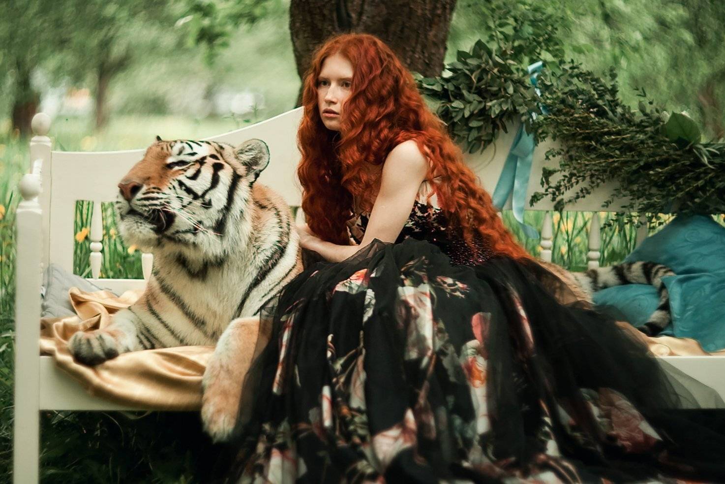Рыжая девушка, Сказка, Тигр, Александра Савенкова