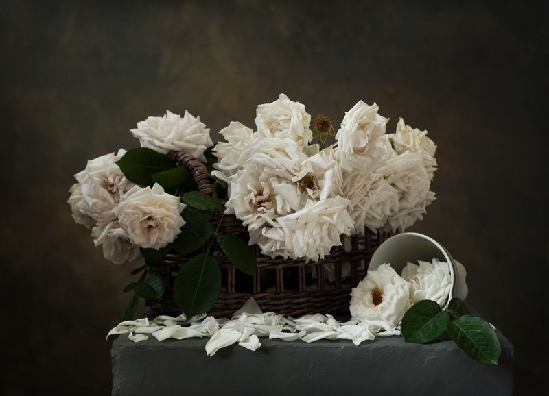 натюрморт, цветы, розы Букет роз фото превью