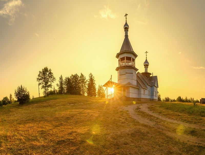 Летнее утро фото превью