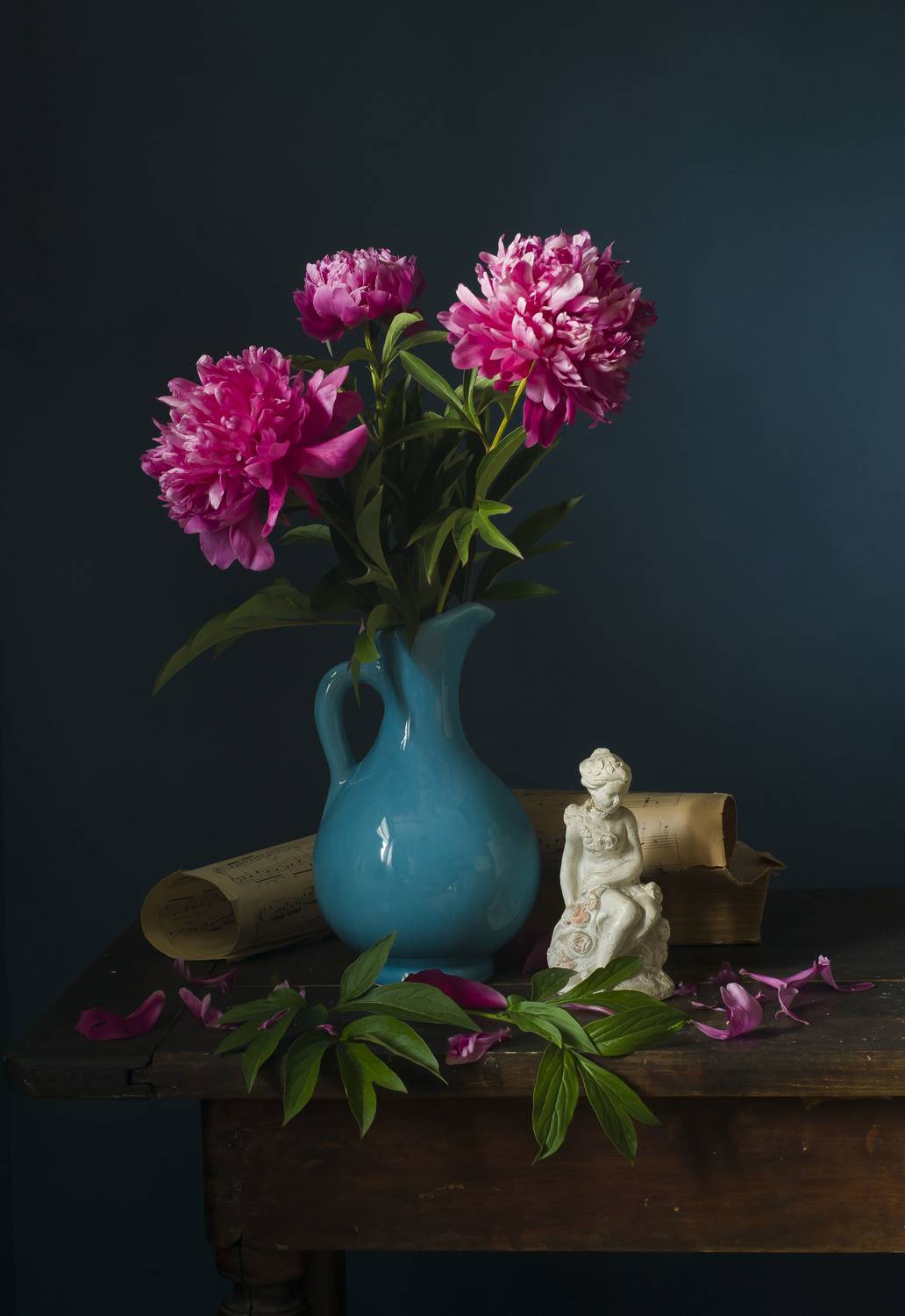 пионы, кувшин, лето, увядание, июнь, натюрморт, Oksana Evkodimova