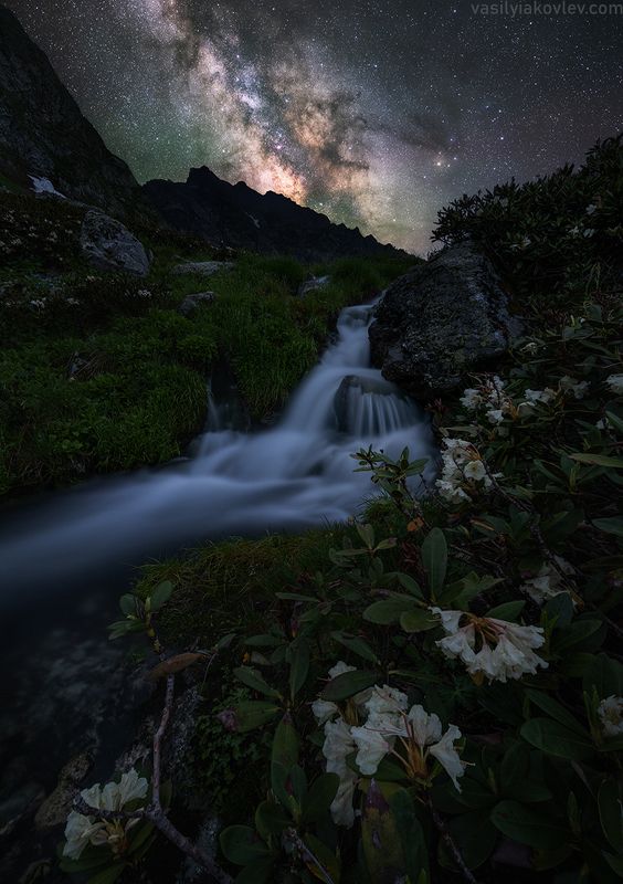 кчр, фототур, яковлевфототур, поход, загеданские, имеретинские, безмолвия, кавказ, имеретинка, загеданка, кавказ, поход Ночь у Загеданских озер фото превью