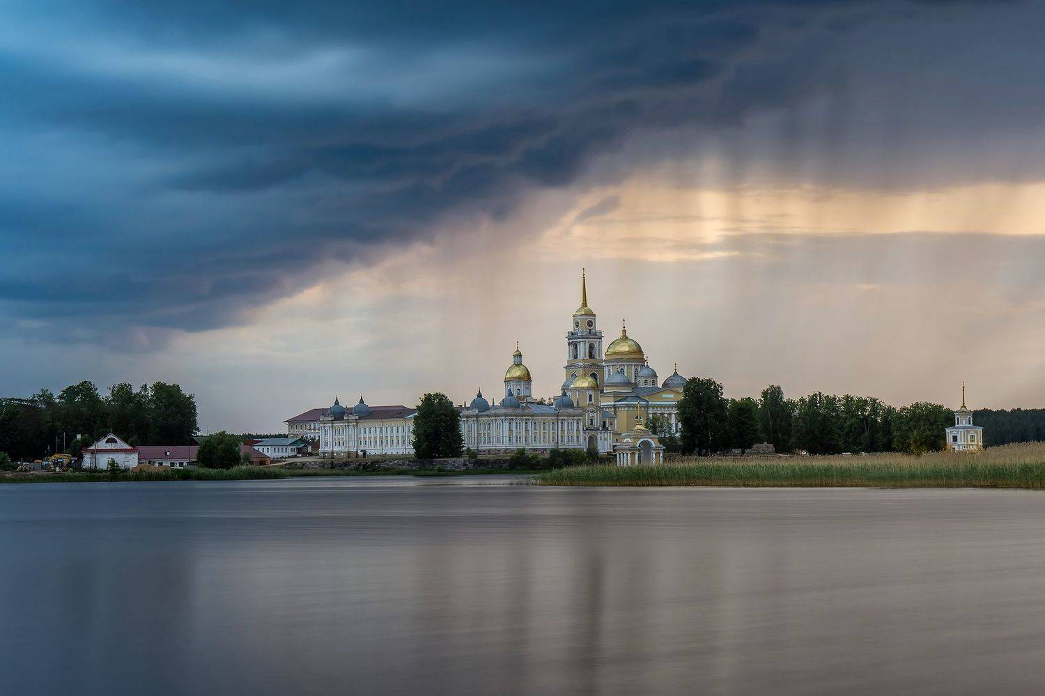восход, дождь, монастырь, селигер, озеро, Михаил Добродий