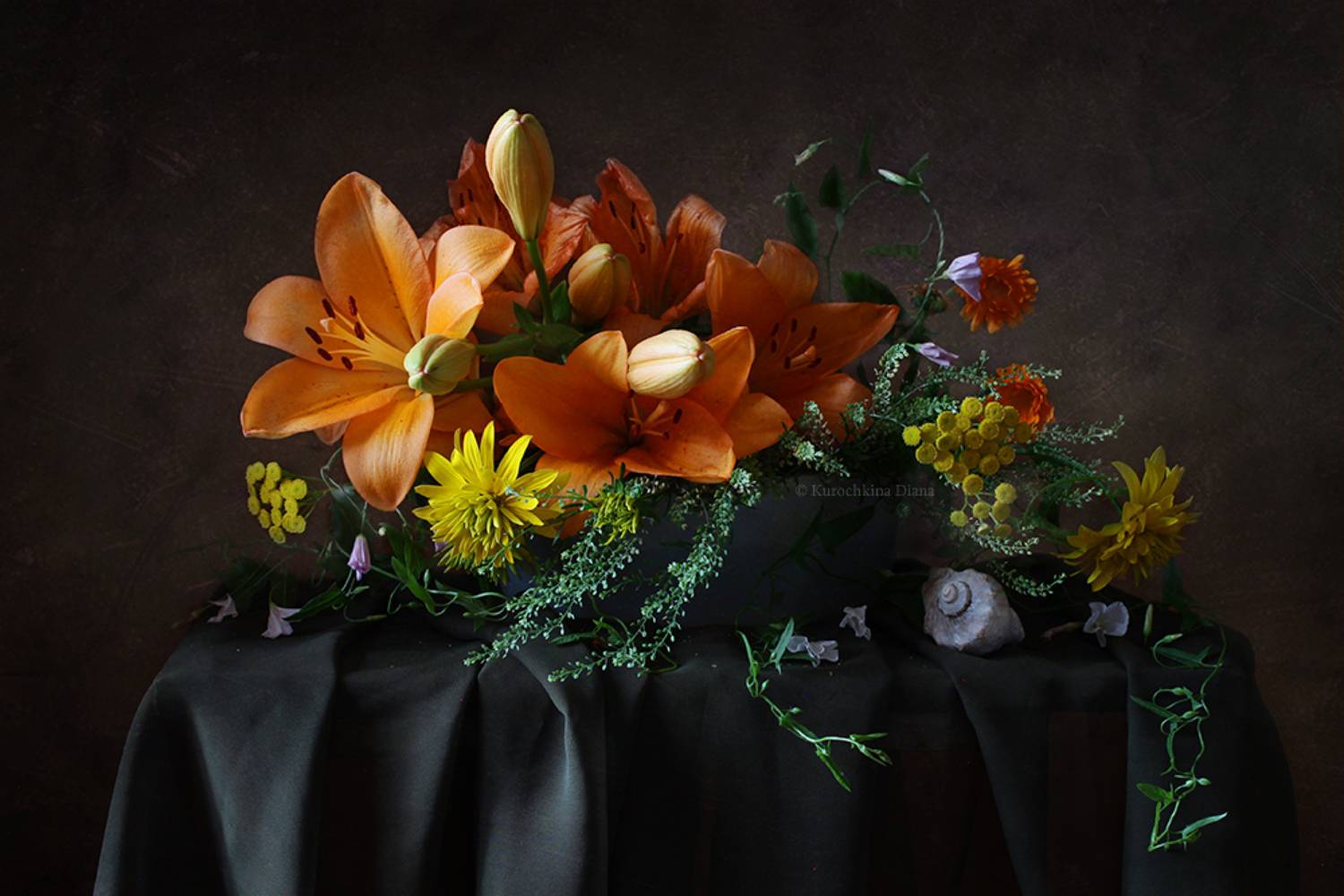 натюрморт, цветы, лето, Курочкина Диана