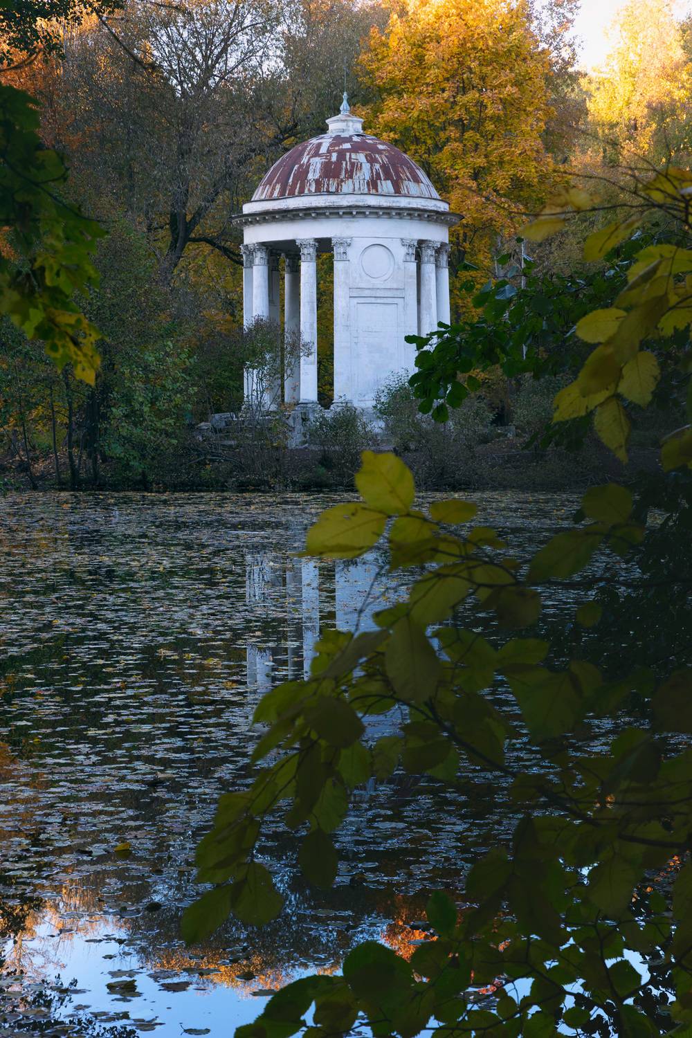 парк, ротонда, пруд, деревья, Валерий Вождаев